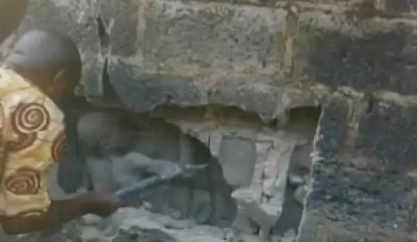 Video Of The Story Of The Boy Rescued From Sealed Wall In Ondo